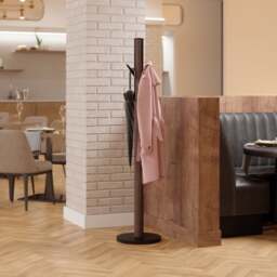 Umbra Flapper Coat Stand - Black/Walnut - thumbnail 2