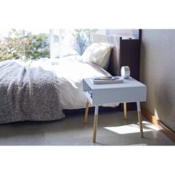 Yamazaki Low Side Table with Storage Shelf - White - thumbnail 5