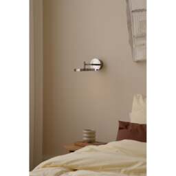 Umage Asteria Short Monochrome Wall Light - Polished Steel Colour: Polished Steel, Mounting: Hardwired - thumbnail 5