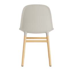 Normann Copenhagen Form Chair - Light Grey - Oak Legs Shell Colour: Light Grey, Leg Colour: Oak - thumbnail 4