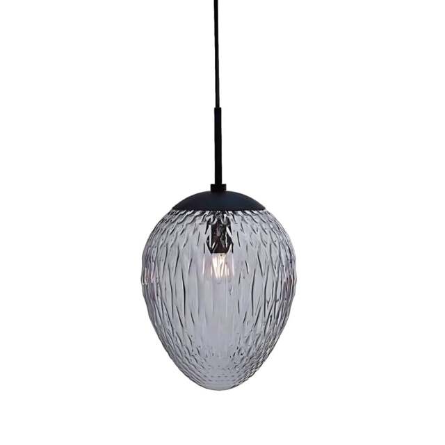 Halo Design Woods Glass Pendant Light - O 20cm - Smoke Size: O 20cm