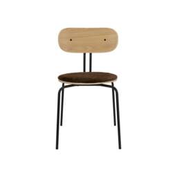 Umage Curious Dining Chair - Oak - Black Legs - Teddy Brown Cushion Leg Colour: Black Legs, Colour: Teddy Brown - thumbnail 3