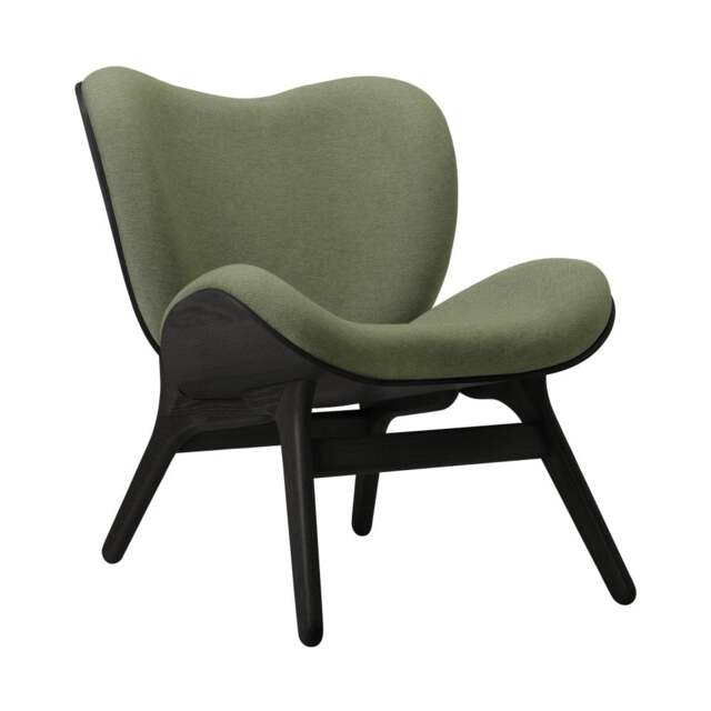 Umage A Conversation Piece Armchair - Low - Black Oak - Morning Meadows Colour: Morning Meadows - image 1