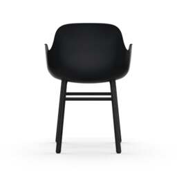Normann Copenhagen Form Armchair - Black - Black Oak Legs Shell Colour: Black, Leg Colour: Black Oak - thumbnail 4