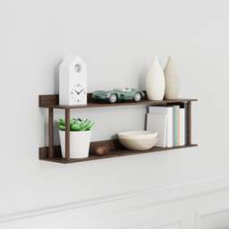 Wireworks Platform 2 Wall Shelf - Walnut - thumbnail 4