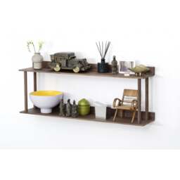 Wireworks Platform 2 Wall Shelf - Walnut - thumbnail 5