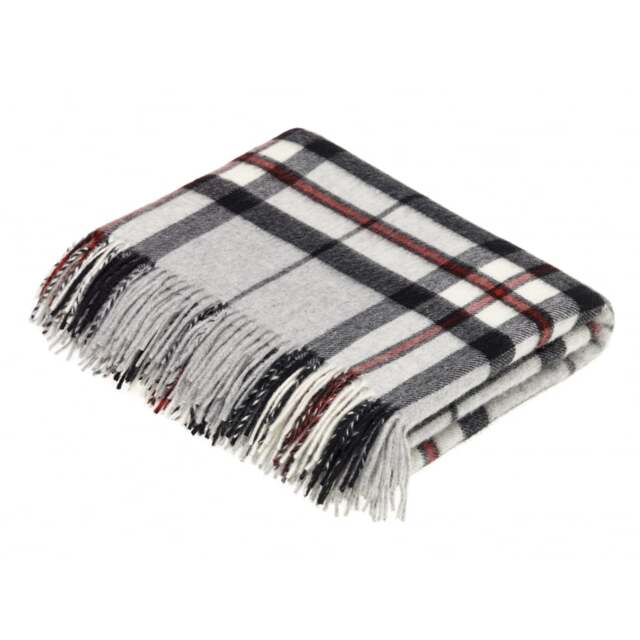Bronte By Moon Grey Thompson Merino Lambswool Throw - image 1