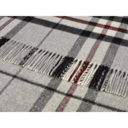 Bronte By Moon Grey Thompson Merino Lambswool Throw - thumbnail 3