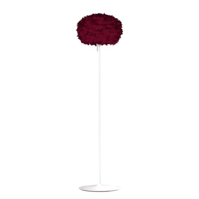 Umage Eos Floor Lamp - Red Feather Eos Medium/Black Sante Stand - image 1