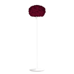 Umage Eos Floor Lamp - Red Feather Eos Medium/Black Sante Stand - thumbnail 1