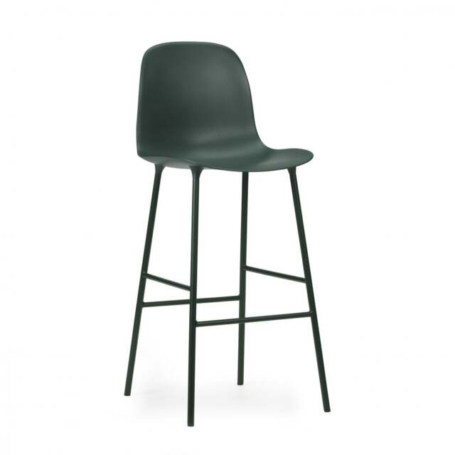 Normann Copenhagen Form Bar Chair - 75cm - Green Shell Colour: Green - image 1