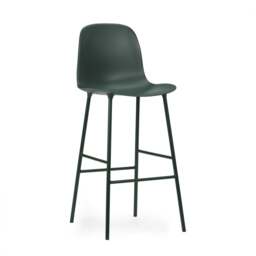 Normann Copenhagen Form Bar Chair - 75cm - Green Shell Colour: Green