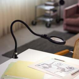 Halo Design Magni Superflex Clip Table Lamp - Black - 3x Magnification - thumbnail 5