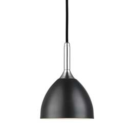 Halo Design Bellevue Pendant Light - O14 - Black/Chrome