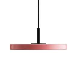 Umage Asteria Micro Pendant Light - Nuance Rose - Black Top Colour: Nuance Rose, Asteria Detail: Black - thumbnail 1