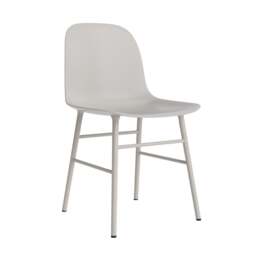 Normann Copenhagen Form Chair - Warm Grey - Warm Grey Legs Shell Colour: Warm Grey, Leg Colour: Matching Shell Colour - thumbnail 1