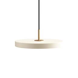 Umage Asteria Mini Pendant Light - Pearl White Asteria Detail: Brass