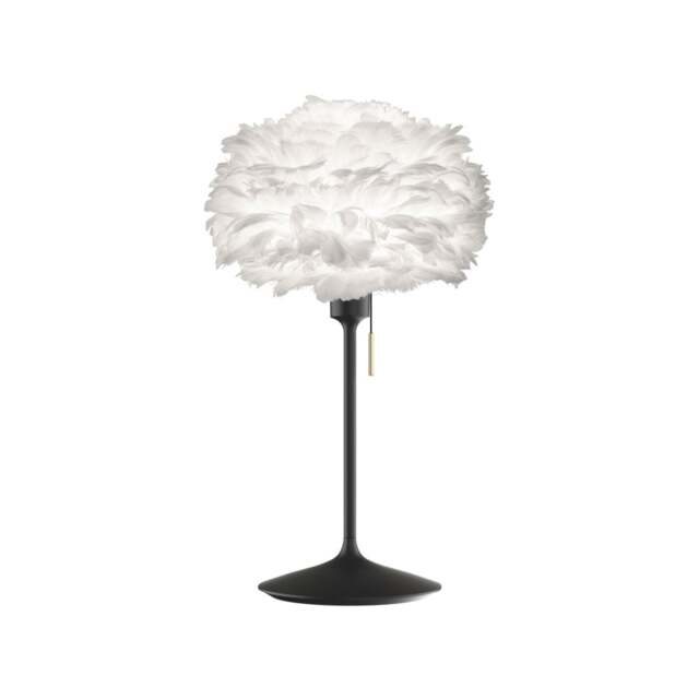 Umage Eos Table Lamp - White Feather Eos Mini/Black Sante Stand - image 1