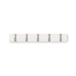 Umbra Flip 5 Hook Coat Rack - White/Nickel - thumbnail 4