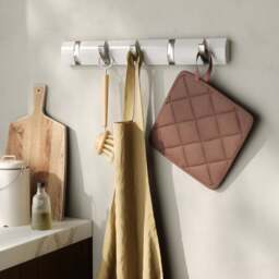 Umbra Flip 5 Hook Coat Rack - White/Nickel - thumbnail 7
