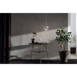 Umage Acorn Pendant Light Shade - White/Polished Steel Bulb Option: With Bulb - thumbnail 4