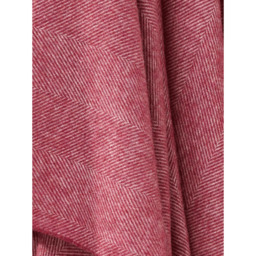 Bronte By Moon Pure Wool Herringbone Throw - Berry - thumbnail 2