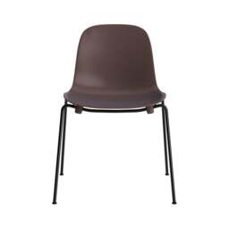 Normann Copenhagen Form Chair - Stacking - Brown - Black Steel Legs Shell Colour: Brown - thumbnail 2