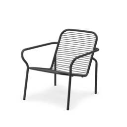 Normann Copenhagen Vig Outdoor Lounge Chair - Black Steel