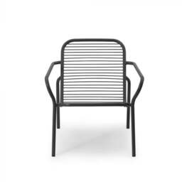 Normann Copenhagen Vig Outdoor Lounge Chair - Black Steel - thumbnail 2