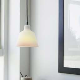 Halo Design Carpenter Pendant Light - 15 cm Dia Colour: Opal - thumbnail 2