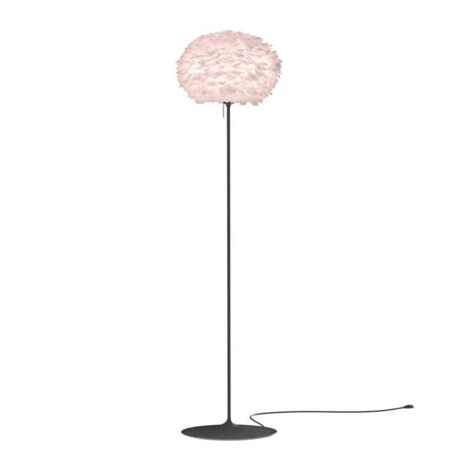 Umage Eos Floor Lamp - Light Rose Feather Eos Medium/Black Sante Stand - image 1