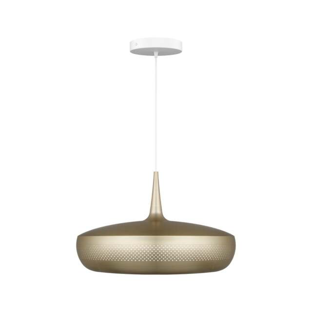 Umage Clava Dine Pendant Light - Brushed Brass with White Rosette Cord Set With or Without Cord Set: With White Rosette Cord Set - image 1