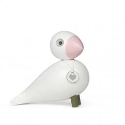 Kay Bojesen Love Songbird - 15.5cm - White/Rose