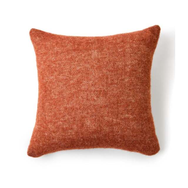 Tweedmill Textiles Reversible Pure New Wool Cushion - Dartmoor - Ketchup Red - 50cm x 50cm - image 1