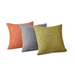 Tweedmill Textiles Reversible Pure New Wool Cushion - Dartmoor - Ketchup Red - 50cm x 50cm - thumbnail 5