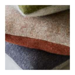 Tweedmill Textiles Reversible Pure New Wool Cushion - Dartmoor - Ketchup Red - 50cm x 50cm - thumbnail 2