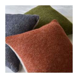 Tweedmill Textiles Reversible Pure New Wool Cushion - Dartmoor - Ketchup Red - 50cm x 50cm - thumbnail 4
