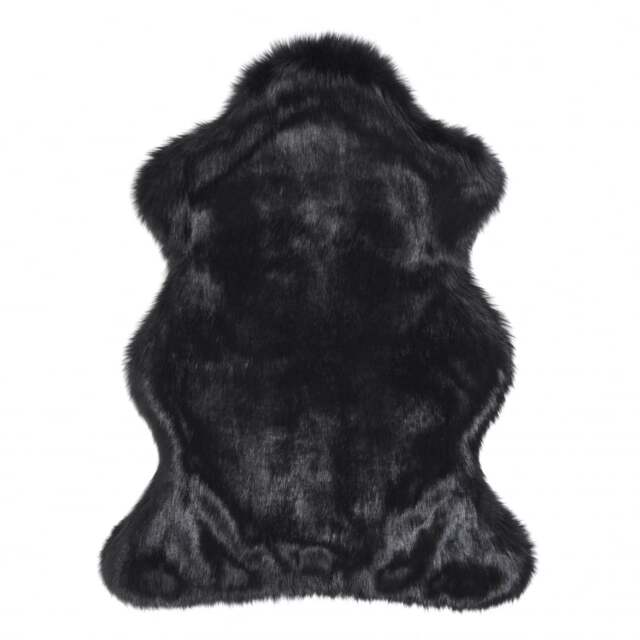 Helen Moore Luxury Faux Fur Skin/Throw - Small - Ebony Size: Small - image 1
