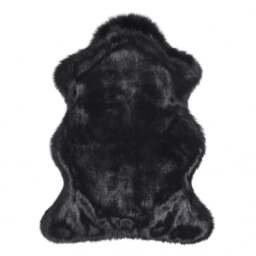 Helen Moore Luxury Faux Fur Skin/Throw - Small - Ebony Size: Small - thumbnail 1