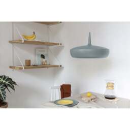Umage Clava Dine Pendant Light - Slate with White Rosette Cord Set With or Without Cord Set: With White Rosette Cord Set - thumbnail 2