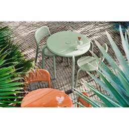 Fatboy Set of 2 Toni Stackable Garden Armchairs - Mist Green Colour: Mist Green - thumbnail 5