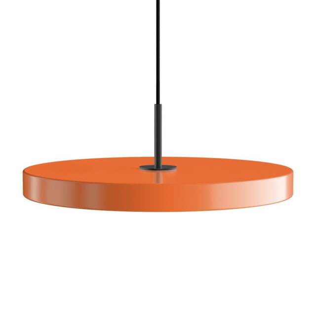 Umage Asteria Plus Pendant Lamp - Nuance Orange - Medium - Black Top Colour: Nuance Orange, Size: Medium, Style: Black - image 1