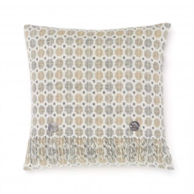 Bronte By Moon Milan Merino Lambswool Cushion - Natural