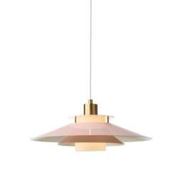 Halo Design Rivoli Pendant Light - O40 Colour: Glossy Rose / Brass
