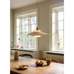 Halo Design Rivoli Pendant Light - O40 Colour: Glossy Rose / Brass - thumbnail 2