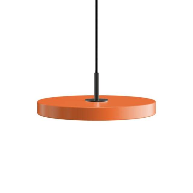 Umage Asteria Plus Pendant Lamp - Nuance Orange - Mini - Black Top Colour: Nuance Orange, Size: Mini, Style: Black - image 1