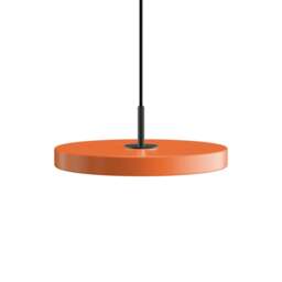 Umage Asteria Plus Pendant Lamp - Nuance Orange - Mini - Black Top Colour: Nuance Orange, Size: Mini, Style: Black - thumbnail 1