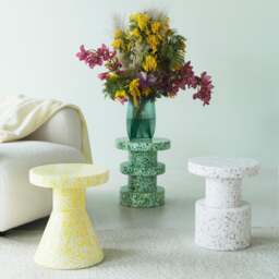 Normann Copenhagen Bit Stool /Side Table - Cone - Yellow - thumbnail 2