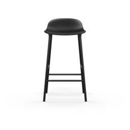 Normann Copenhagen Form Barstool - 65cm - Black - Black Legs Shell Colour: Black, Leg Colour: Matching Shell Colour - thumbnail 2
