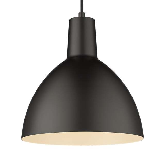 Halo Design Metropole Pendant Light - O 25cm Size: O 25cm, Colour: Black
